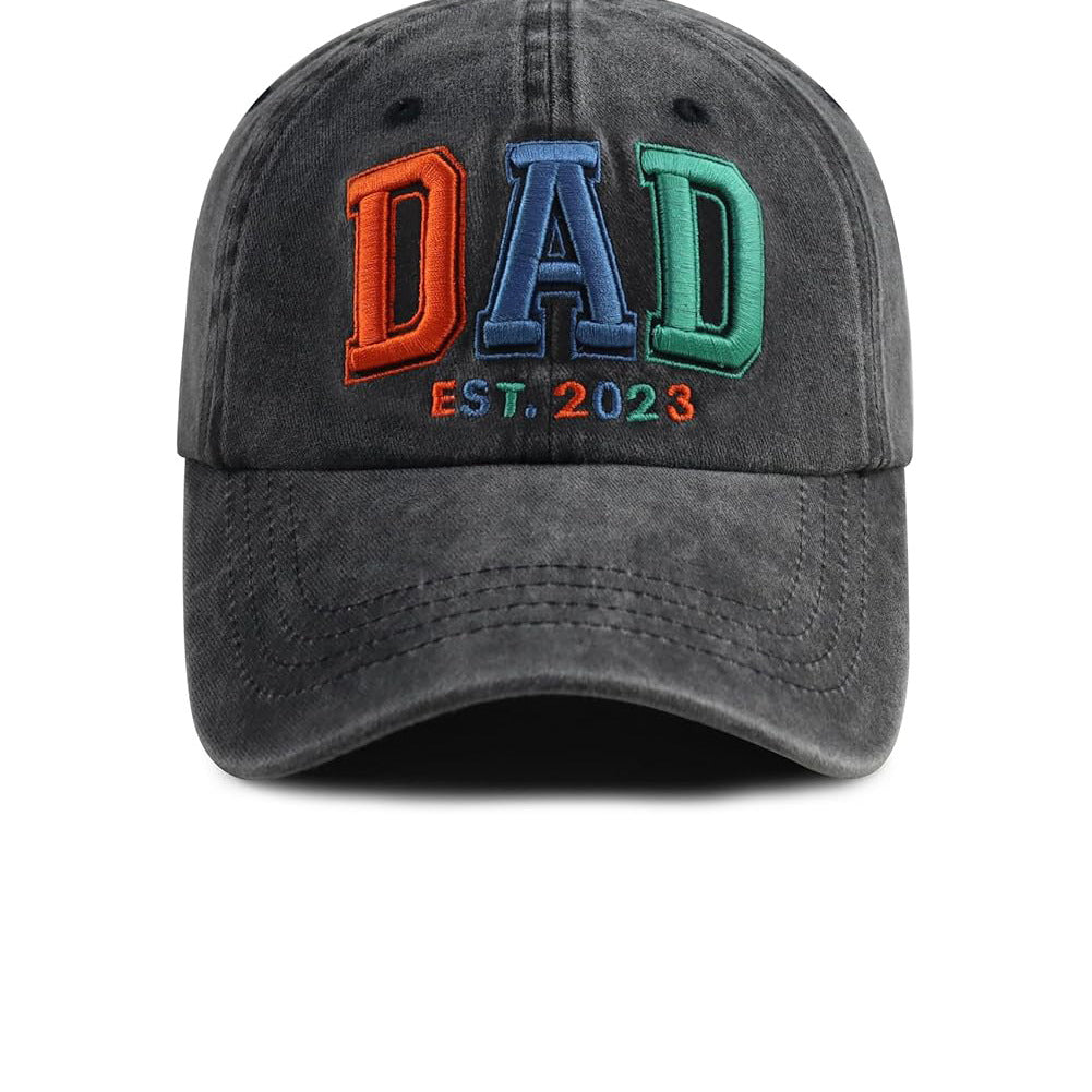 Wholesale Washed Cotton DAD MOM 3D Embroidery Hip Hop Baseball Cap