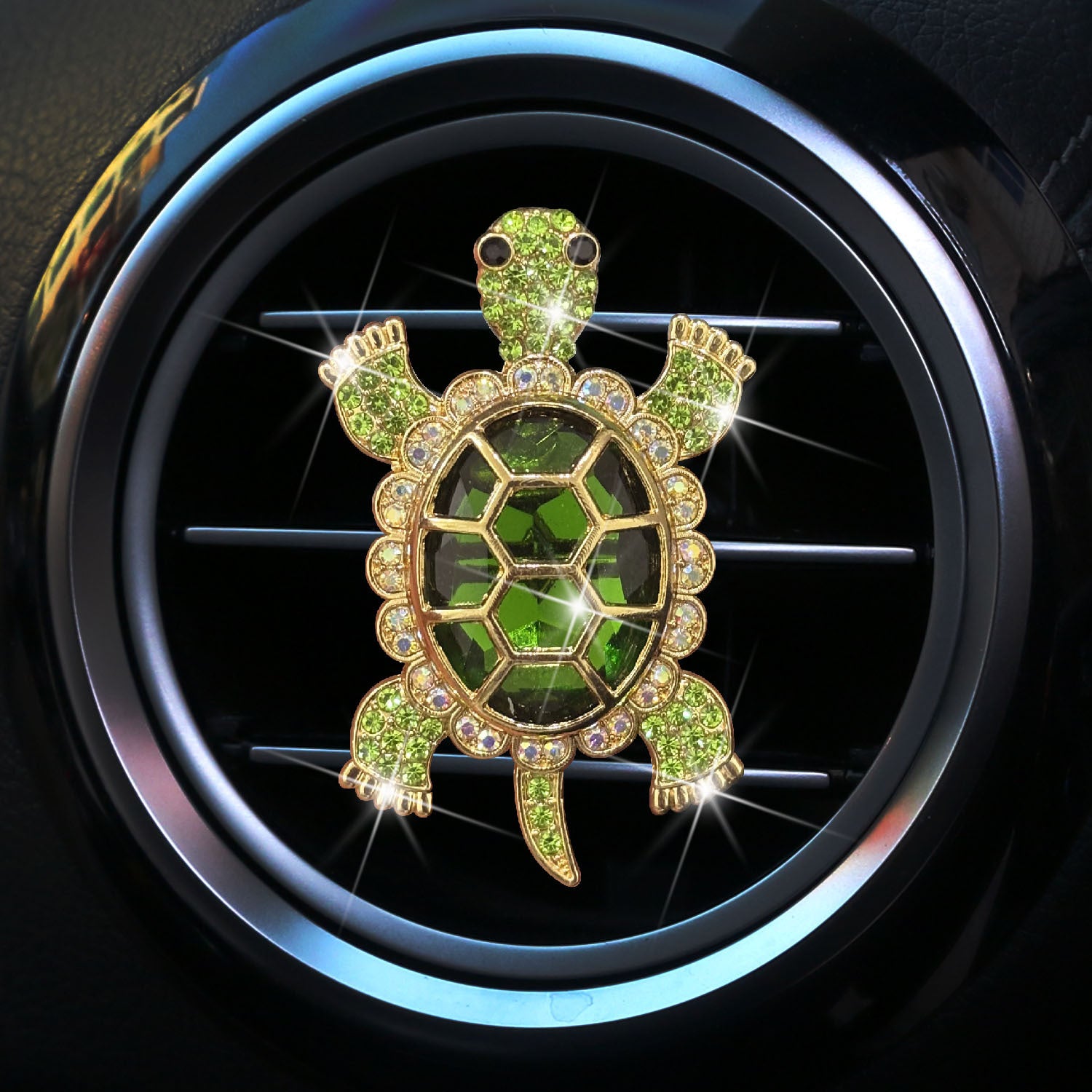 Wholesale Rhinestone Shiny Turtle Car Air Vent Decorative Clip