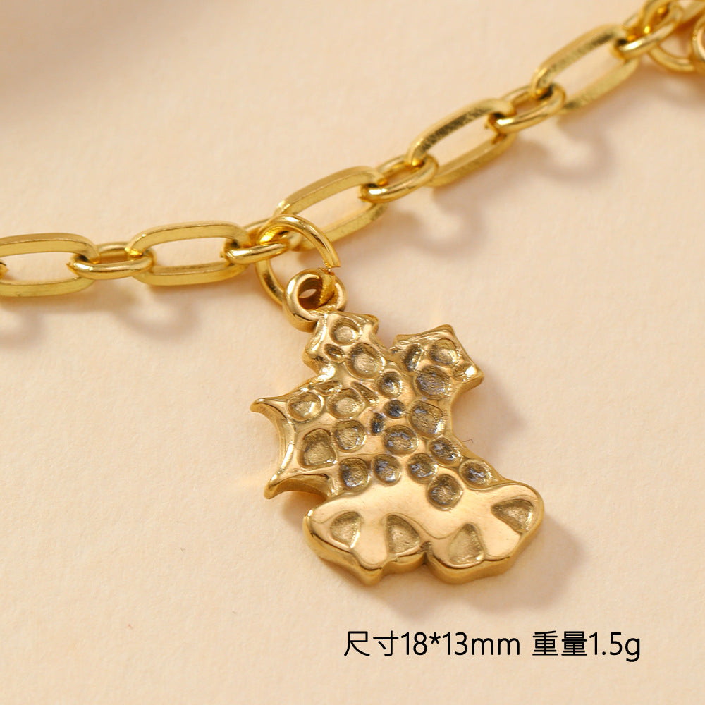 Wholesale Single Pendant Stainless Steel Love Cross Element Pendant DIY Bracelet Necklace Accessories