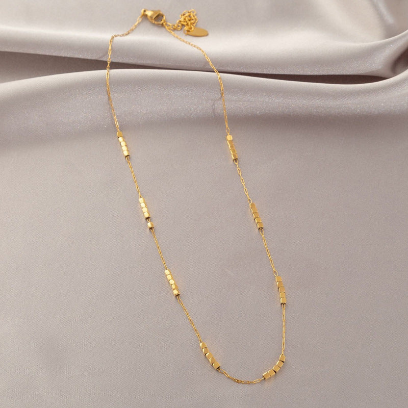 Wholesale Gold Titanium Steel Necklace for Women,  Non-Fading