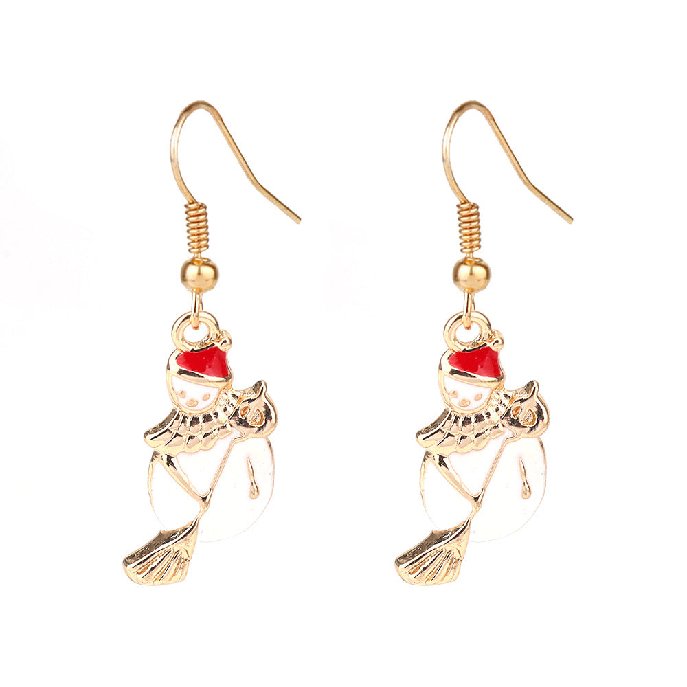 Wholesale Christmas Tree  Snowman Earrings