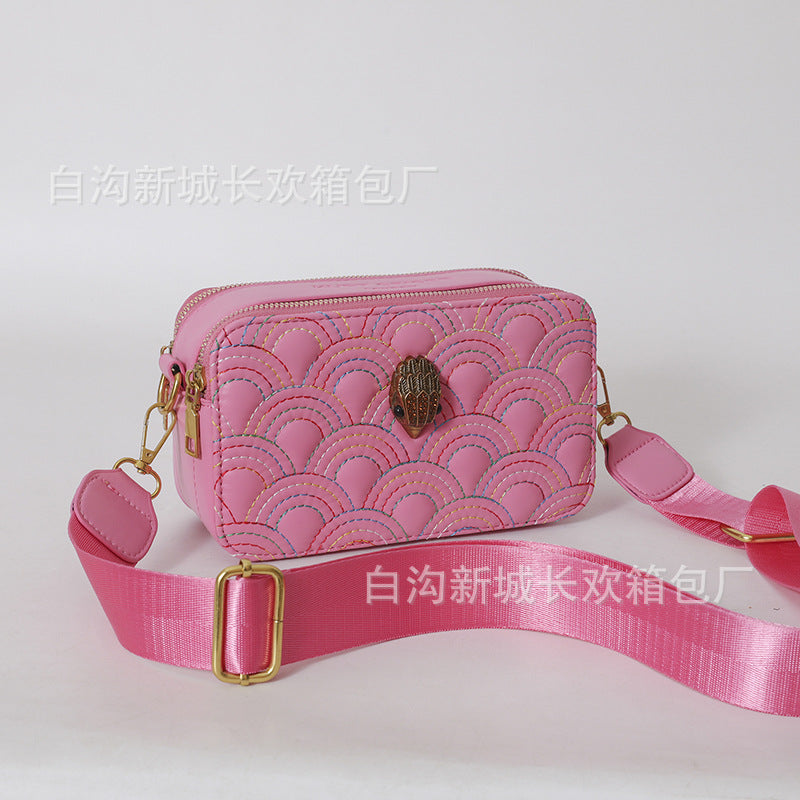 Wholesale Eagle Head Versatile Wide Shoulder Strap One Shoulder Crossbody PU Bag