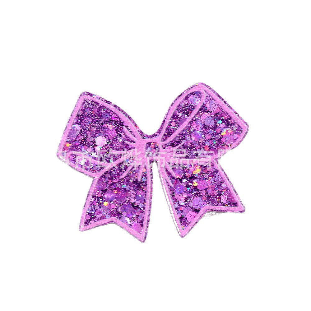 Wholesale 10pcs New cartoon bow bag accessories acrylic cute things DIY patch accessories