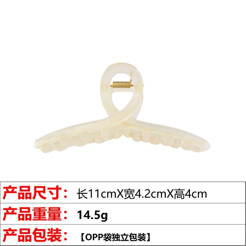 Wholesale Jelly color ribbon cross shark clip