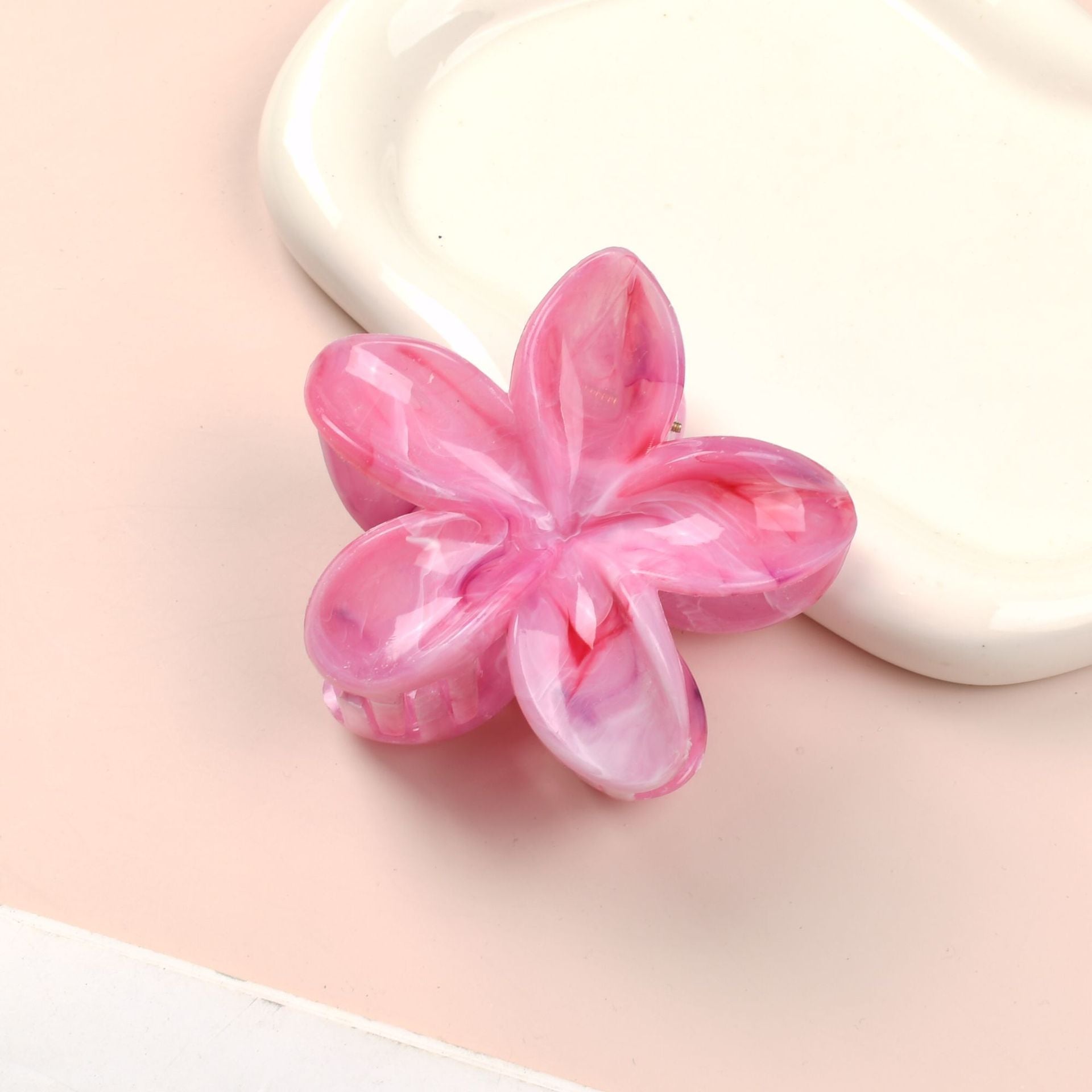 Wholesale plumeria flower bauhinia flower festival women's back head shark clip hair accessories