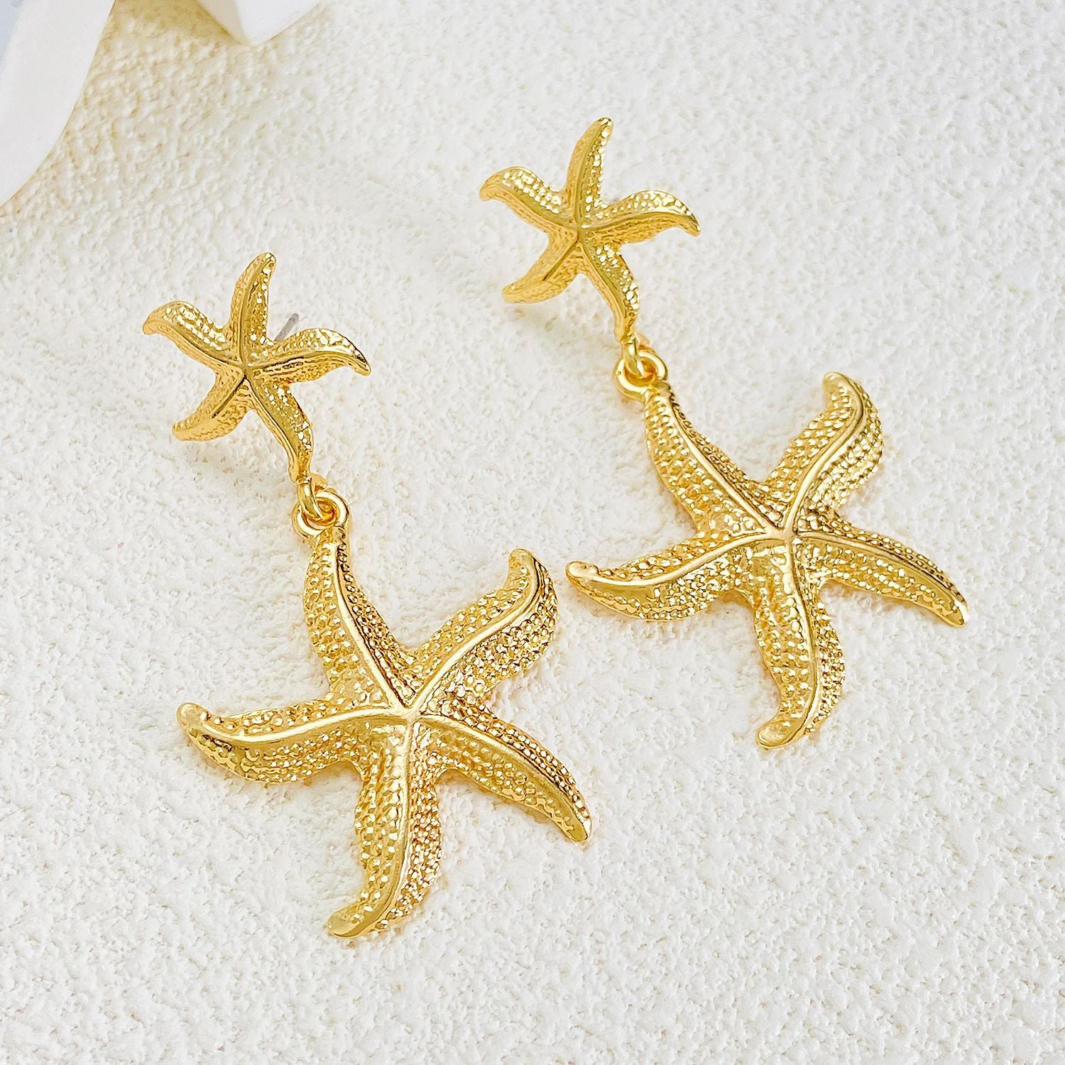 Wholesale Summer Retro Ocean Earrings Starfish Pendant