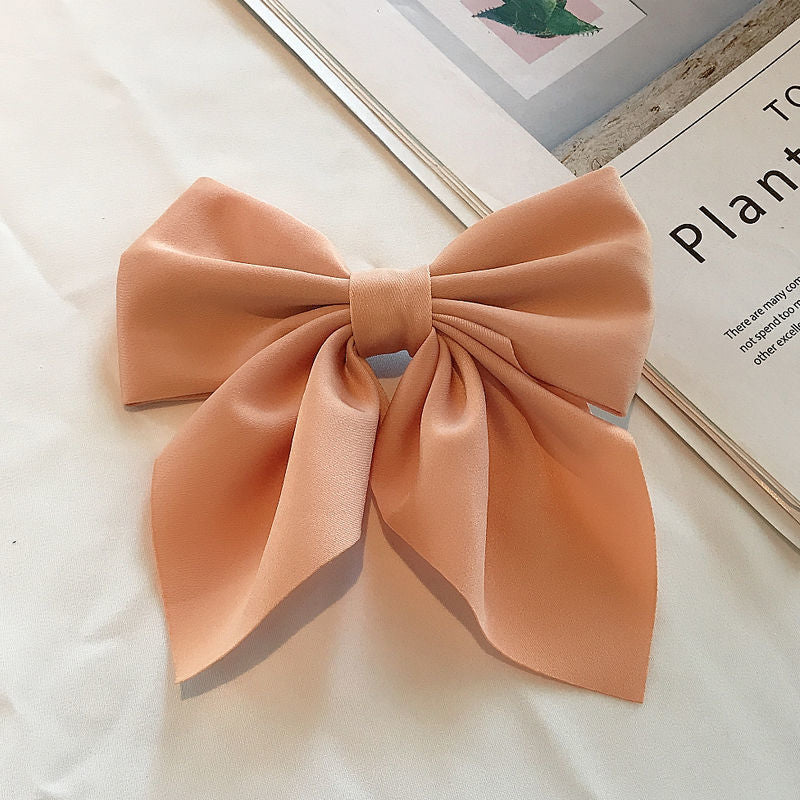 Wholesale Wholesale solid color temperament college style bow hairpin