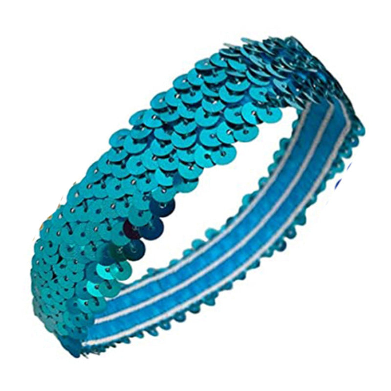 Wholesale Sports dance glitter shiny elastic headband