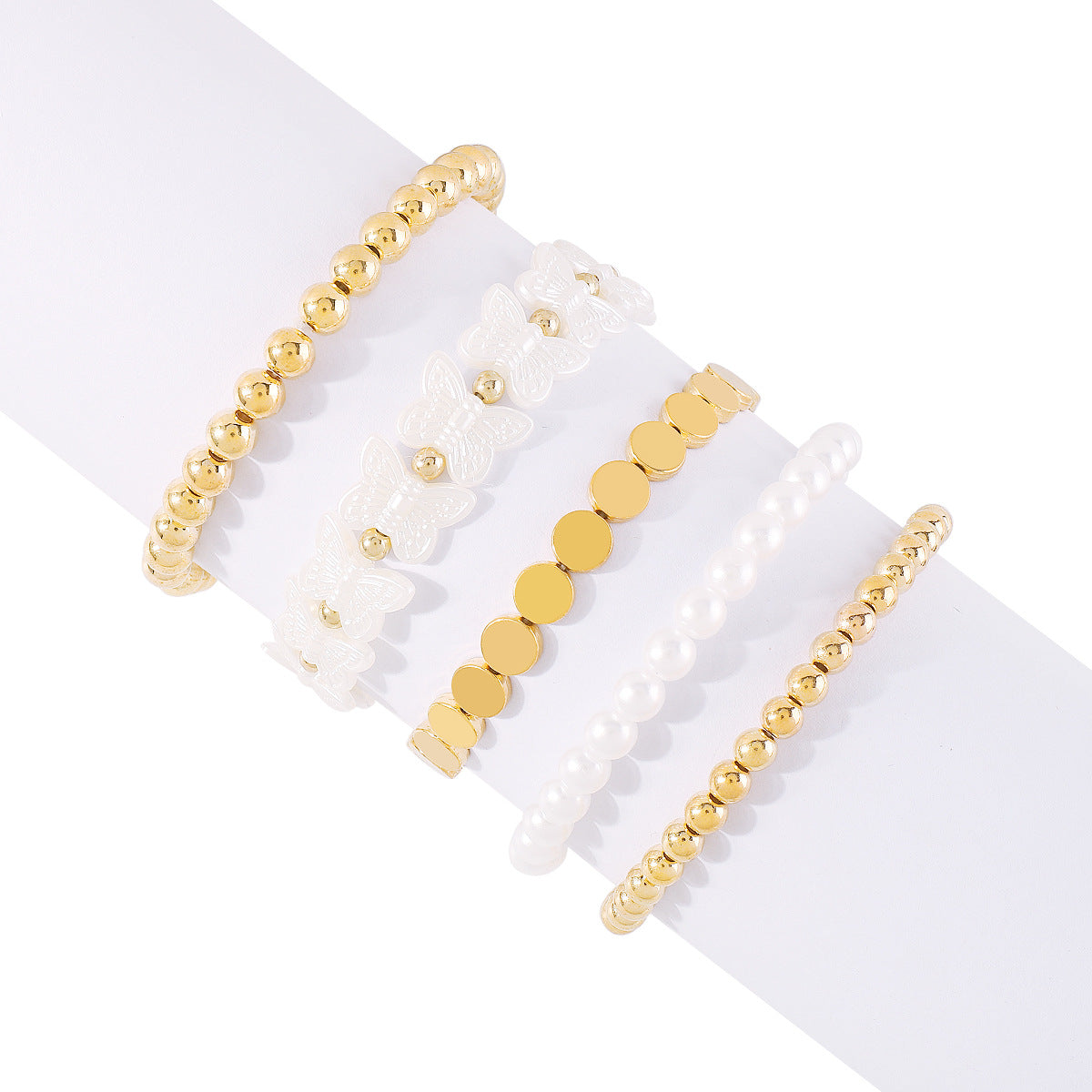 Wholesale Niche Design Pearl CCB Beaded Multi-layer Bracelet