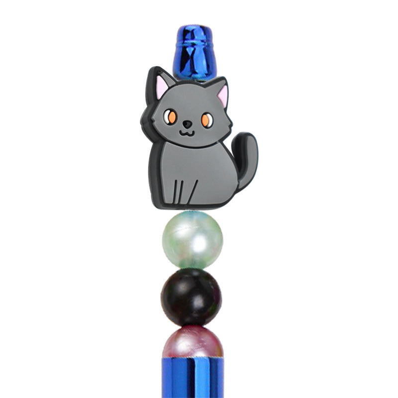 Wholesale Random  100pcs/pack  Cute Cartoon Cat PVC Beads
