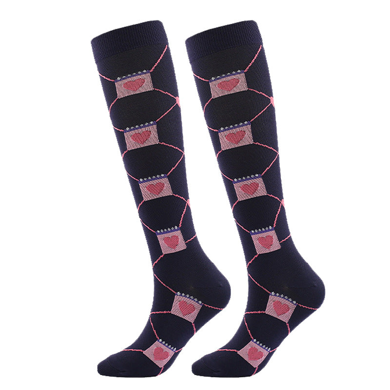 Wholesale Valentine's Day Compression Socks, Sports Slimming Legs, Medical Assisted Elastic Socks