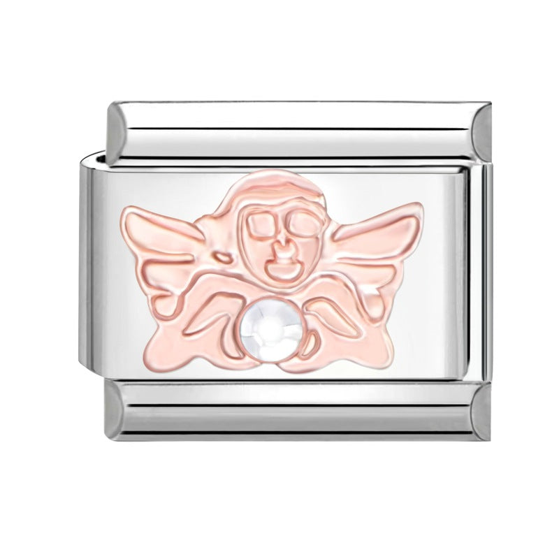 Wholesale Italian Charm Bracelet 9mm DIY Splicing Removable Stainless Steel Composable Bracelet