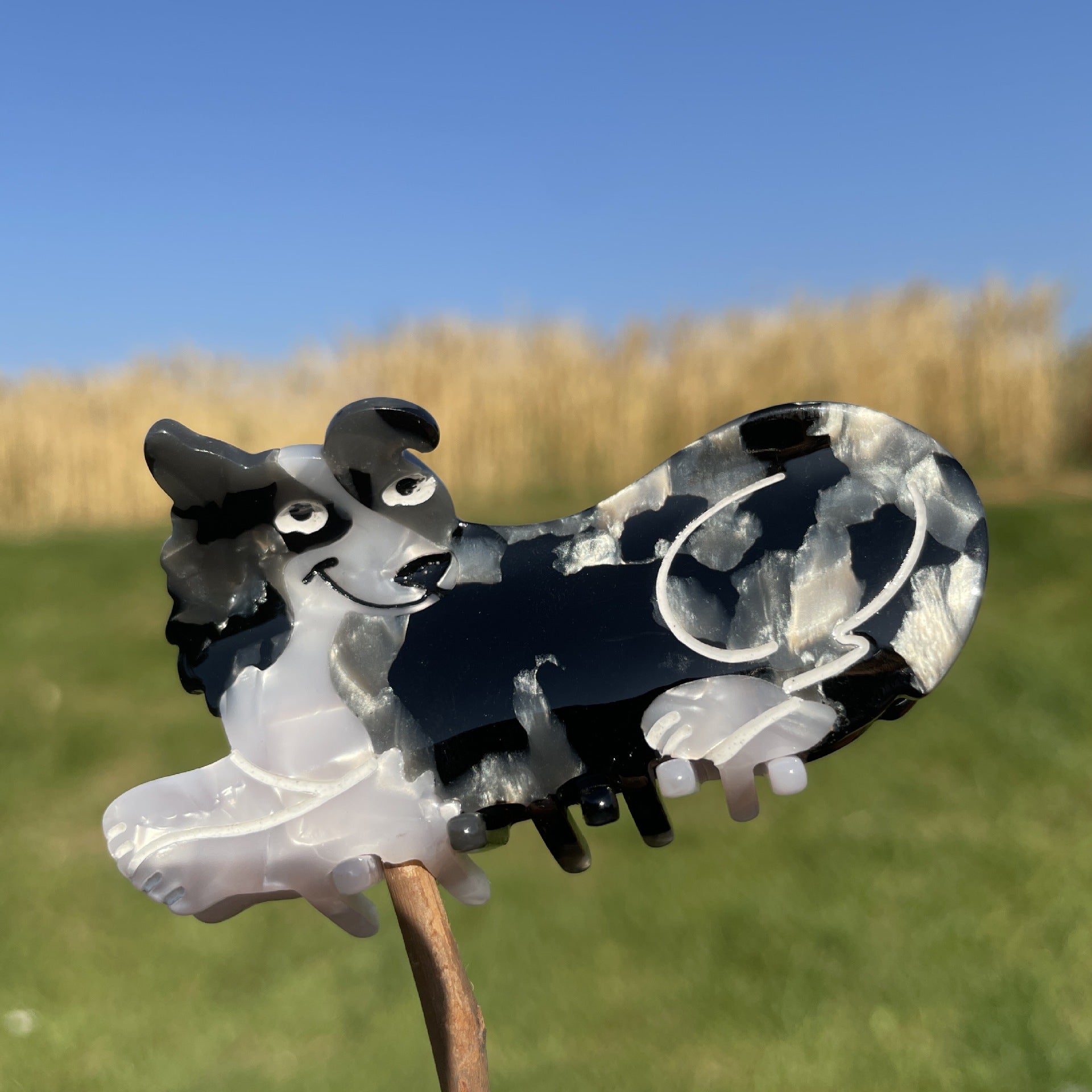 Wholesale Cartoon Corgi Acetate Hair Clips