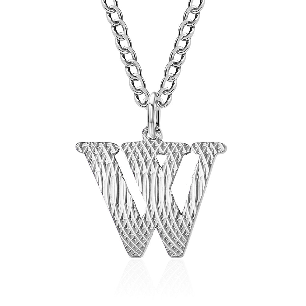 Wholesale English Letter Titanium Steel Necklaces