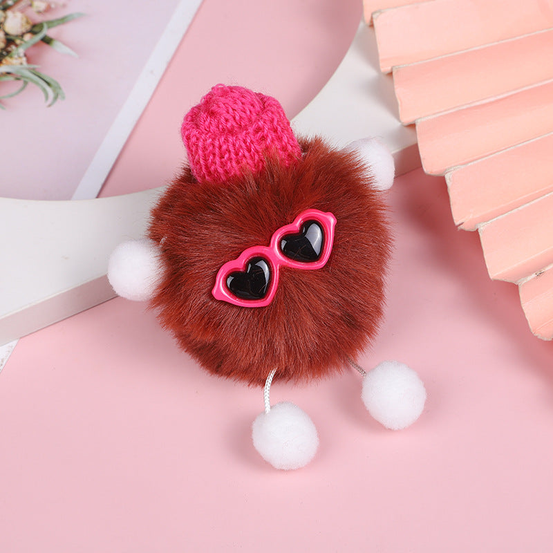 Wholesale Hair Ball Elf Keychain