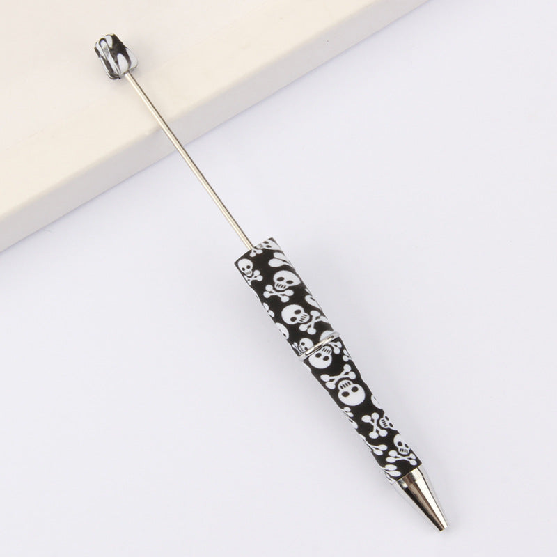 Wholesale Beadable Pens DIY for Beaded Cow Leopard Print Plastic Pen