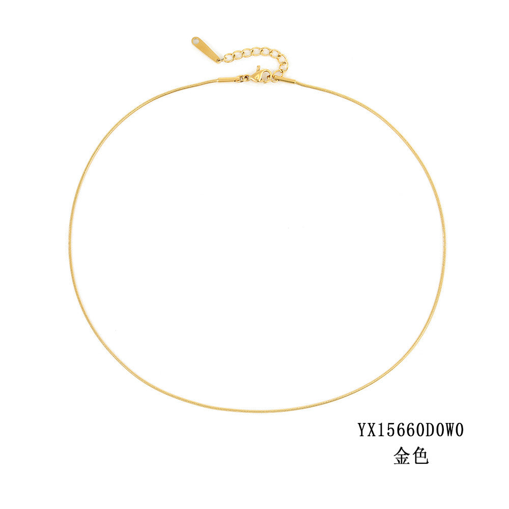 Collares de acero de acero redondo de acero titanio al por mayor