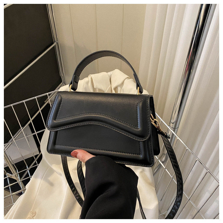 Wholesale Pink Solid Color PU Handbag Diagonal Bag