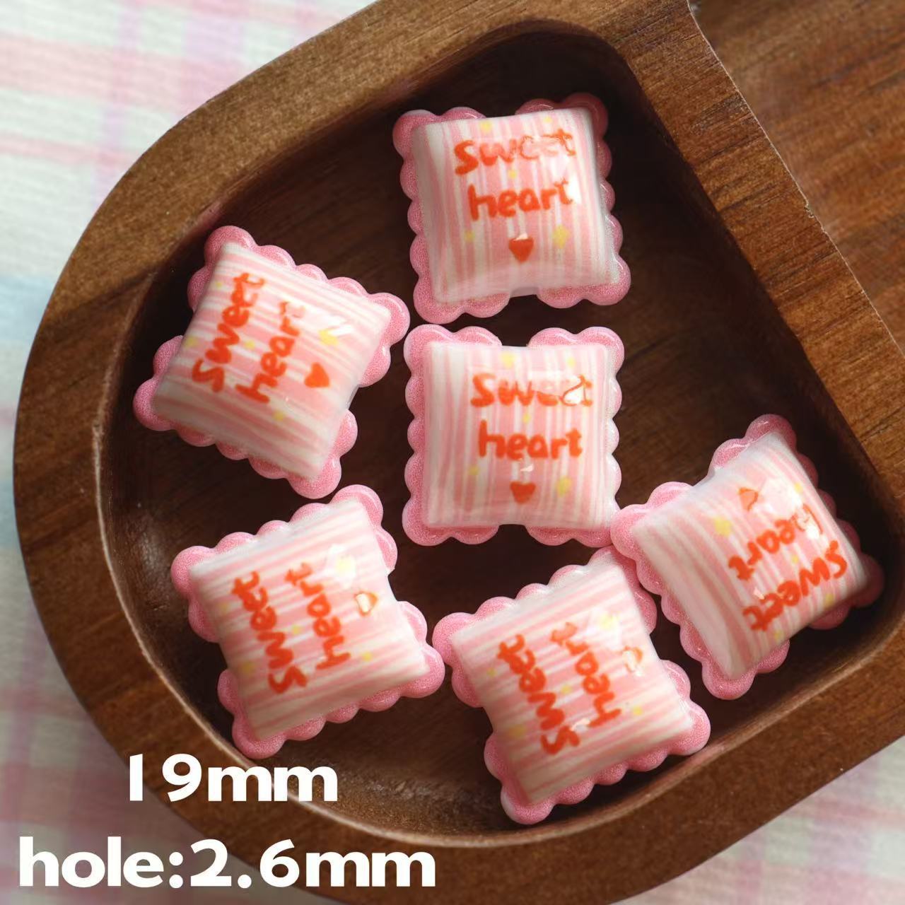 Wholesale 10pcs Double-sided printed cartoon cute style pillow beads
