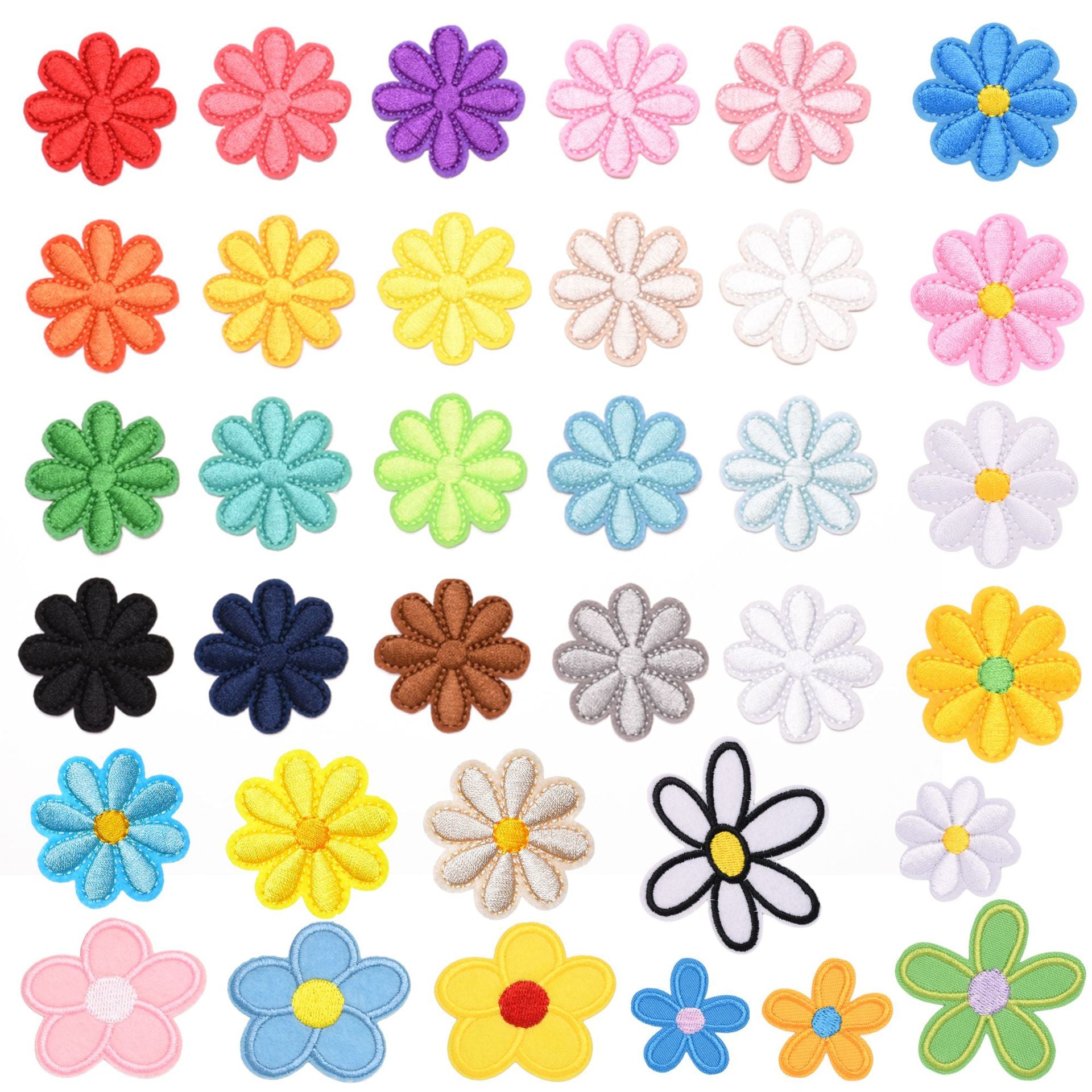 Wholesale Sunflower Felt Iron On Patch Decorative DIY Accessory For Clothing Tablecloth Sofa Repair Boutique Craft Supply