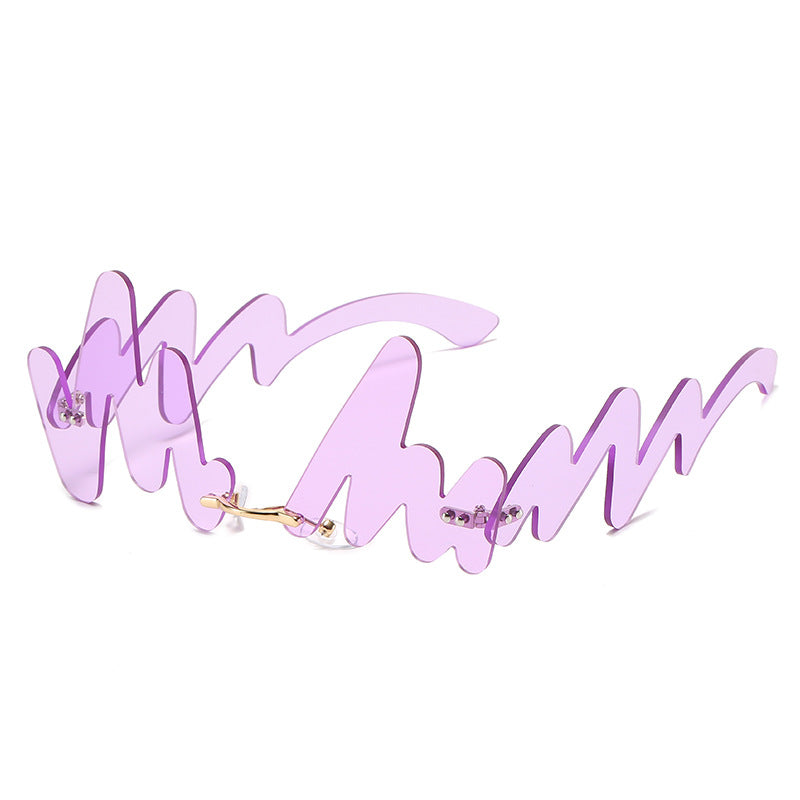 Wholesale N-shaped Wave Irregular Sunglasses