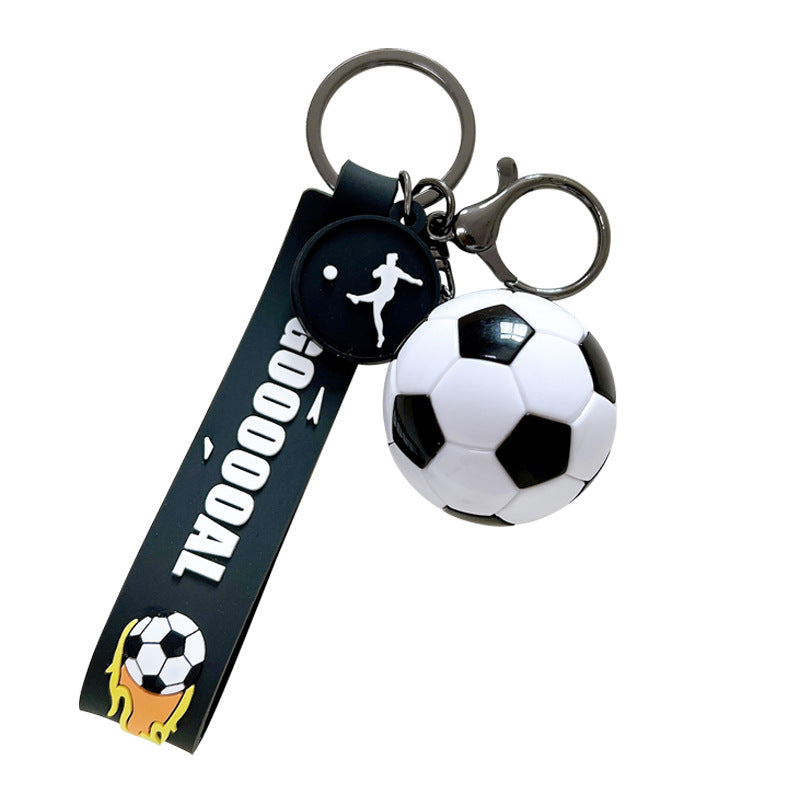Wholesale Simulation Football Soccer Car Schoolbag Keychain