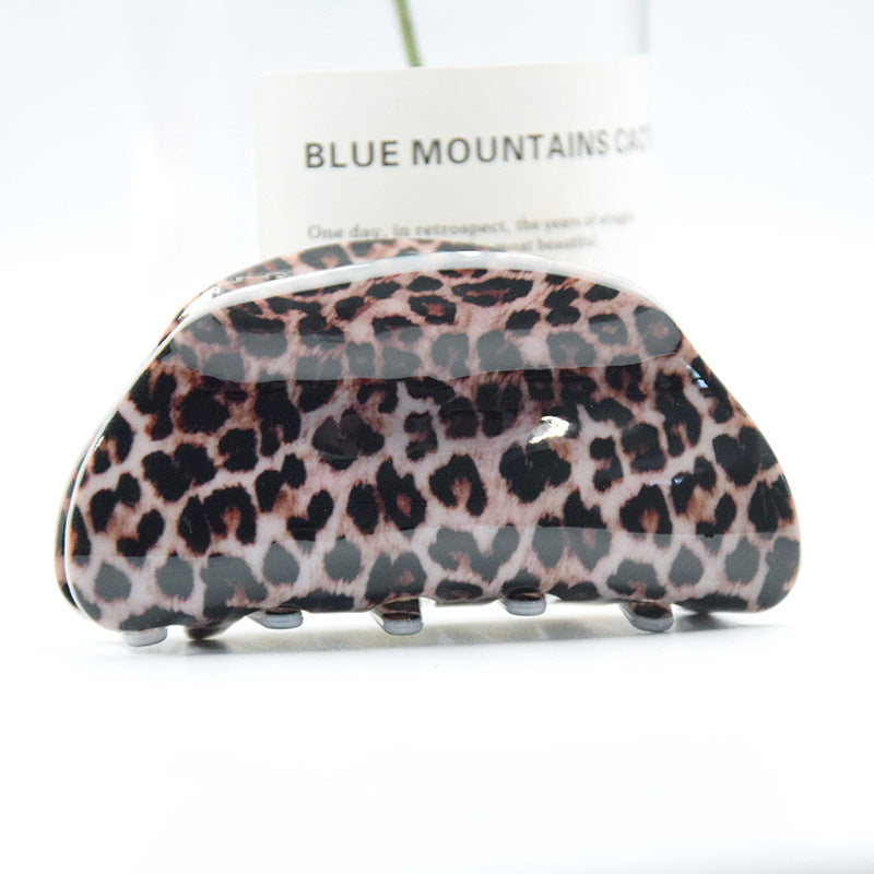 Wholesale Large Acrylic Leopard Print Hair Clips