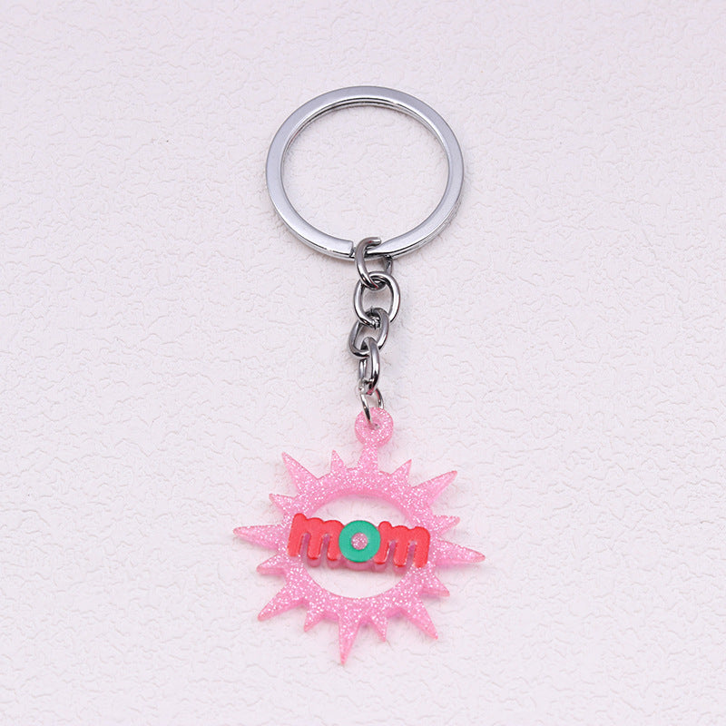 Wholesale Mother's Day Acrylic Printed Keychains