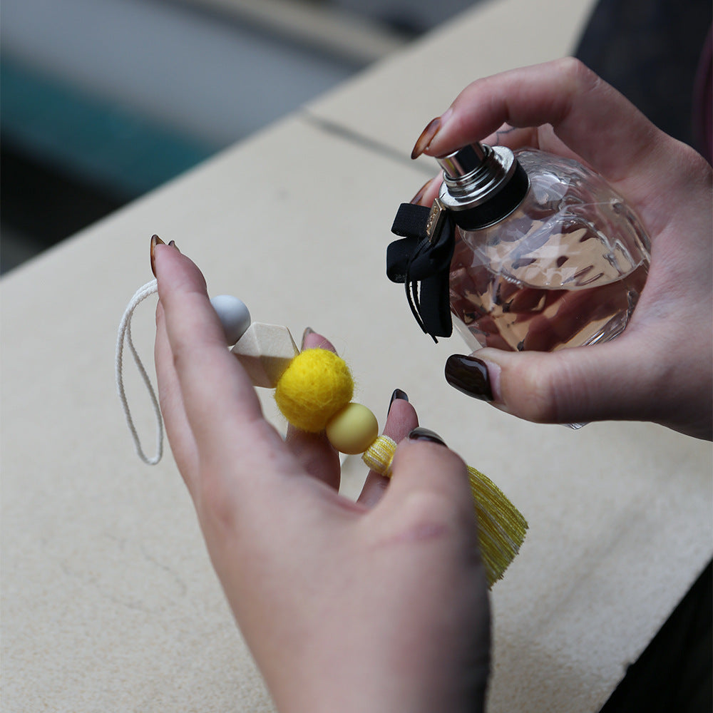 Colgante de cuentas de madera de cuentas de silicona al por mayor