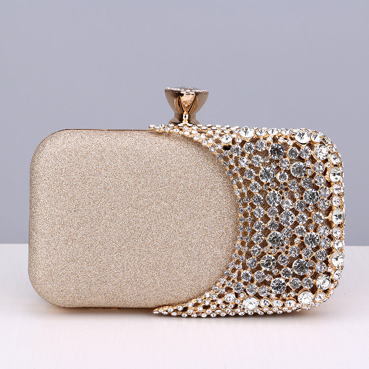 Wholesale Synthetic Leather Diamond Evening Bag