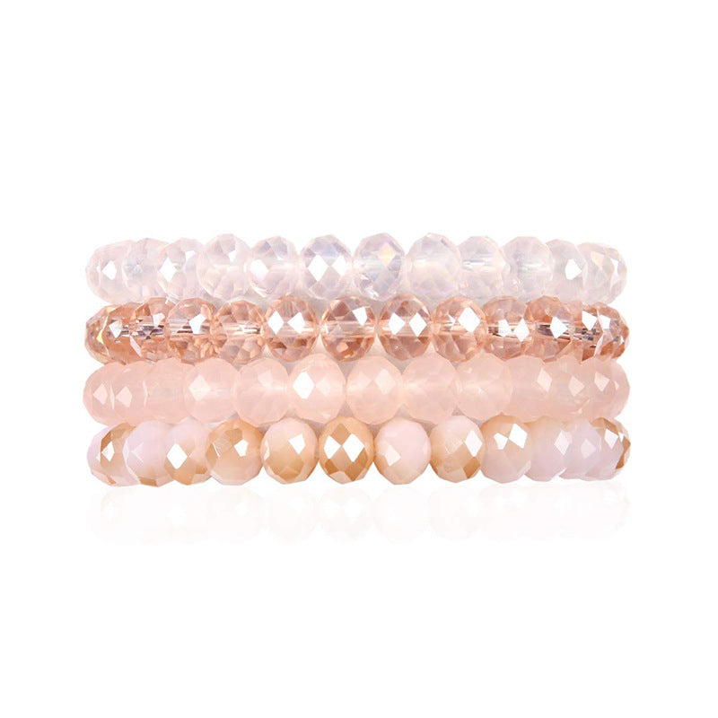 Wholesale DIY Crystal Colorful Elastic Bracelet