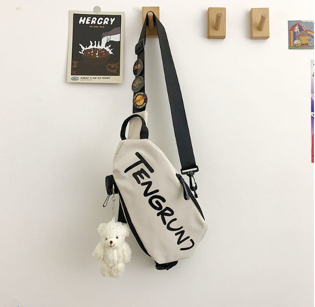 Wholesale Messenger bag sports waist bag casual fashion shoulder bag student personality small cross bag chest bag