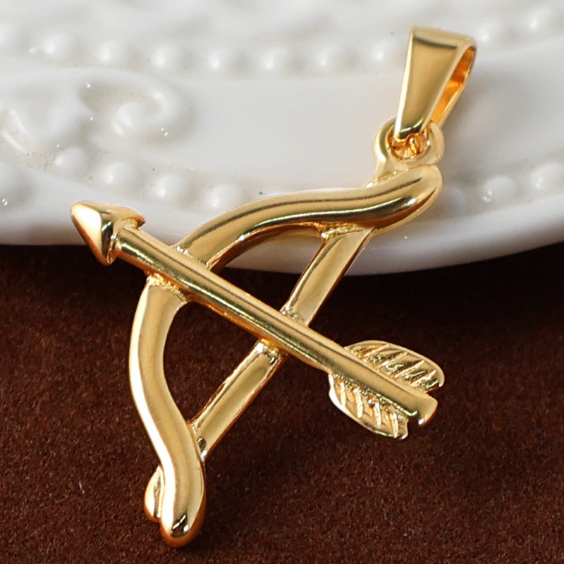 Wholesale 10pcs Stainless steel camera bow and arrow game console sun pendant