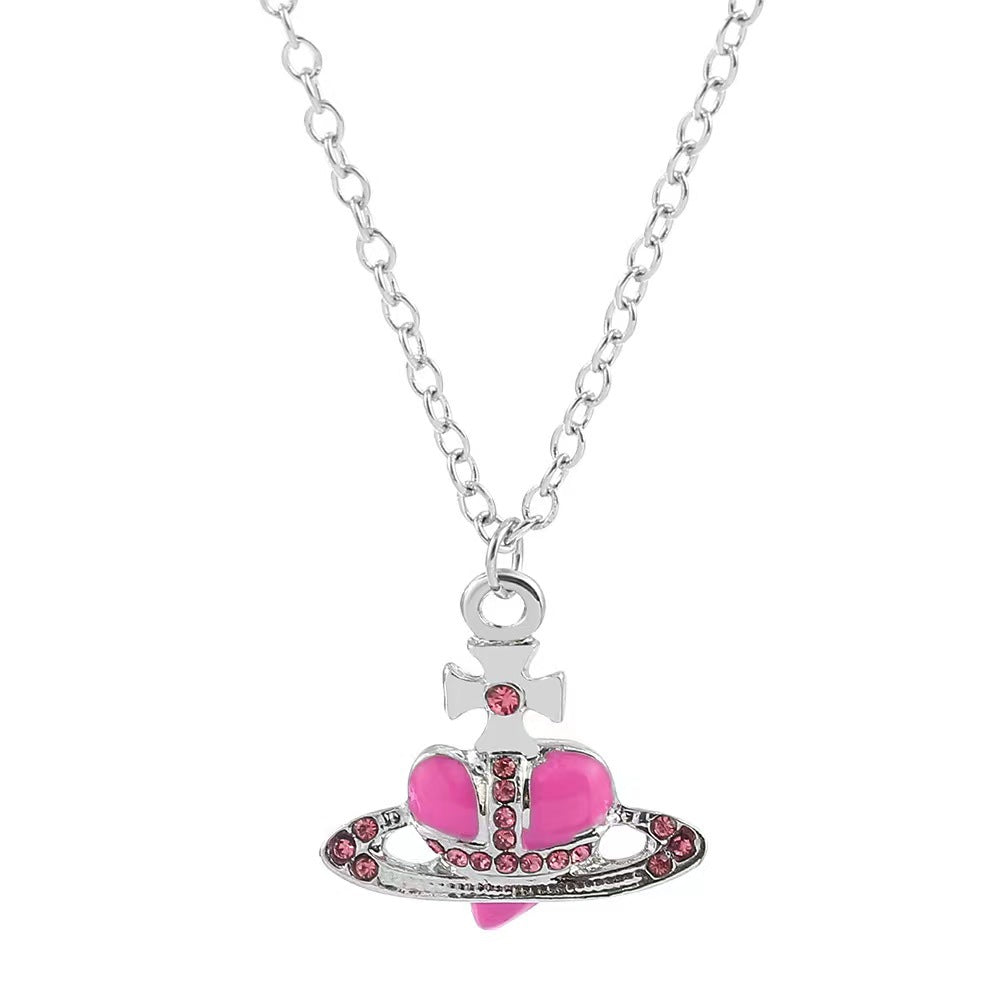 Wholesale Heart rhinestone necklace