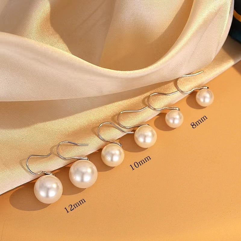 Wholesale Simple Retro Silver Gold Plated Earrings