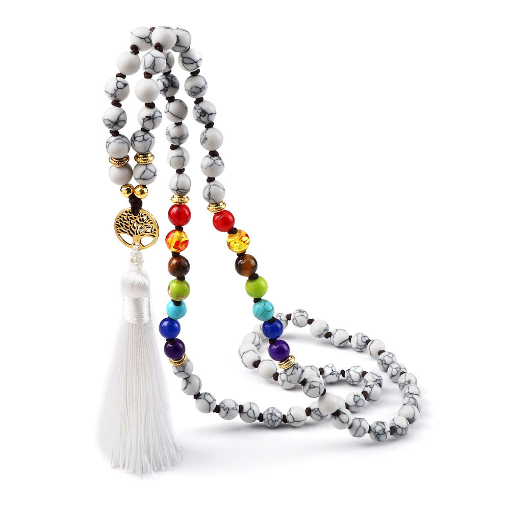 Brazalete de amatista de tigre estirado de tigre con cuentas de 8 mm