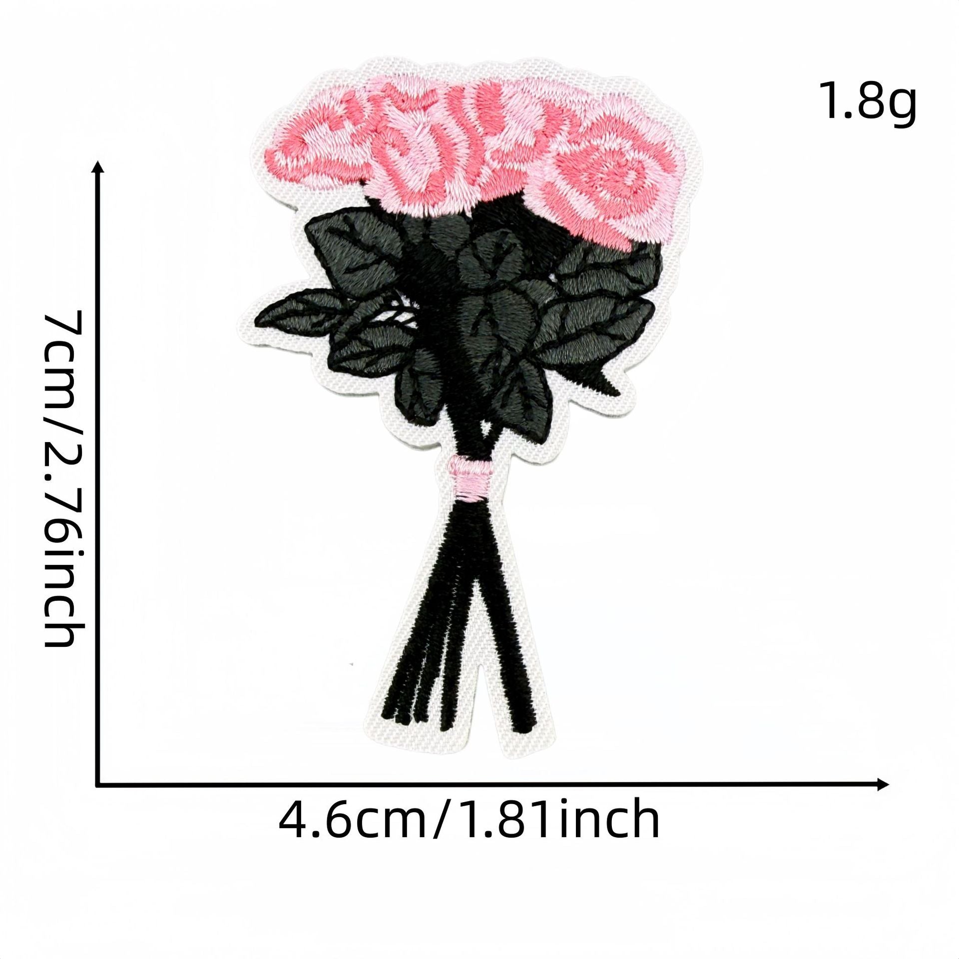 Wholesale Y2K Black Pink Urban Cool Embroidered Patch Set 27Pcs Skull Heart Butterfly DIY Decorative Patches For Clothes Bags Fashion Accessory Gift Resale