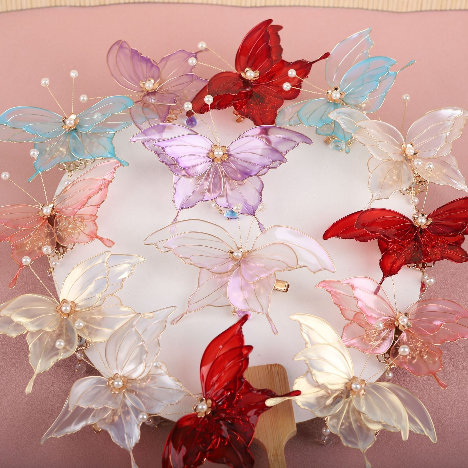 Wholesale flower liquid headdress national headdress hairpin Valentine's Day gift