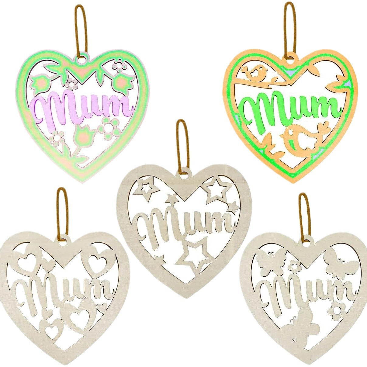 Wholesale of Mother's Day Wooden Pendants