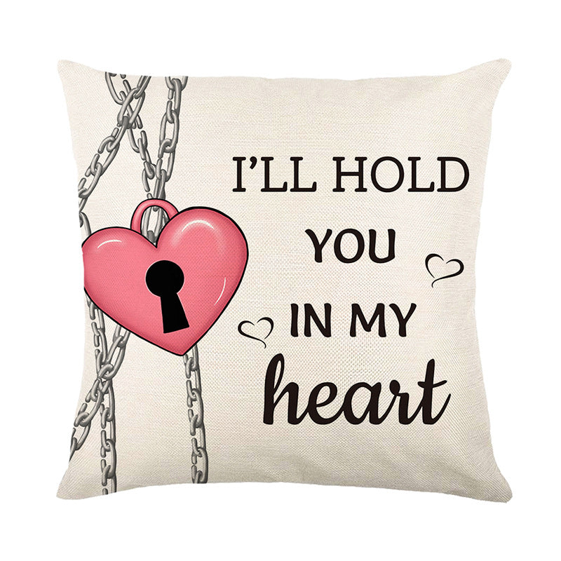 Wholesale Valentine's Day Printed Letter Love Polyester Pillow Cover