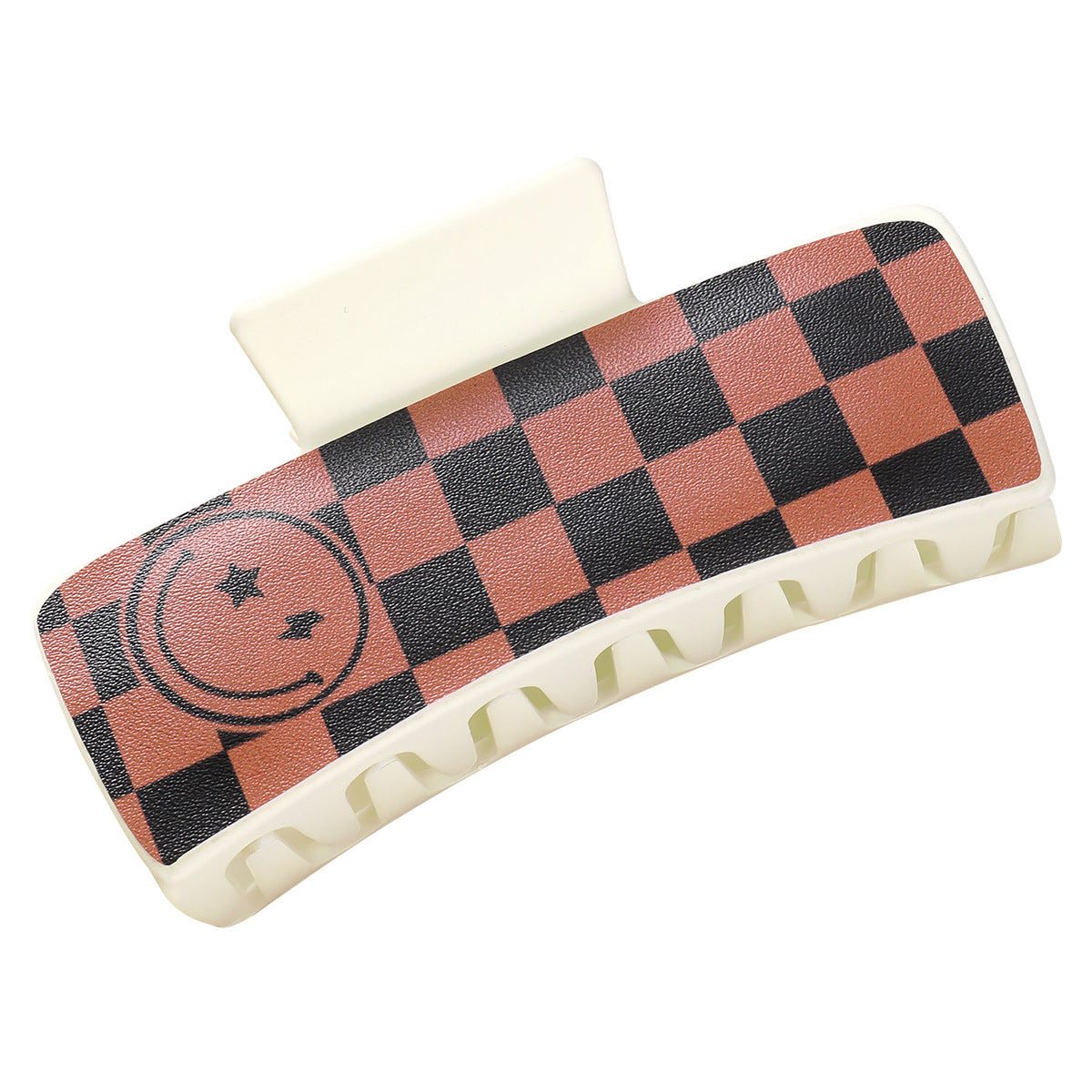 Wholesale red black chessboard square hairpin Hair Clips