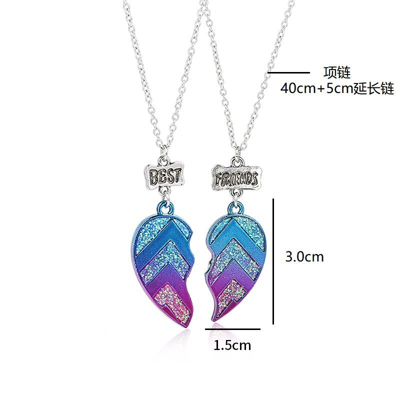 Wholesale best friends Heart Necklaces set