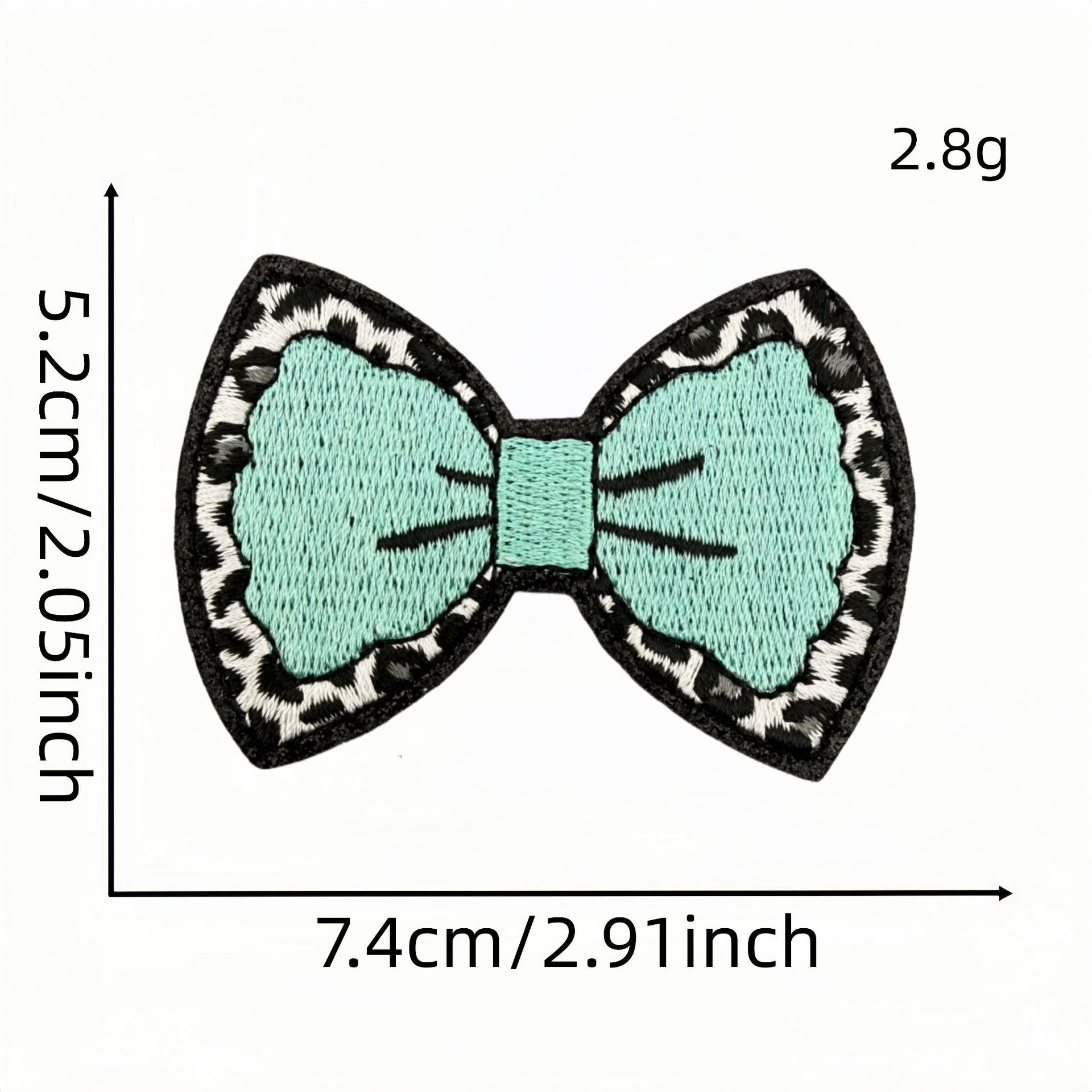 Wholesale Turquoise Western Cowboy Embroidered Iron On Patches Leopard Bow Plaid Heart Designs DIY Decorative Accent For Shoes Hats Everyday Use