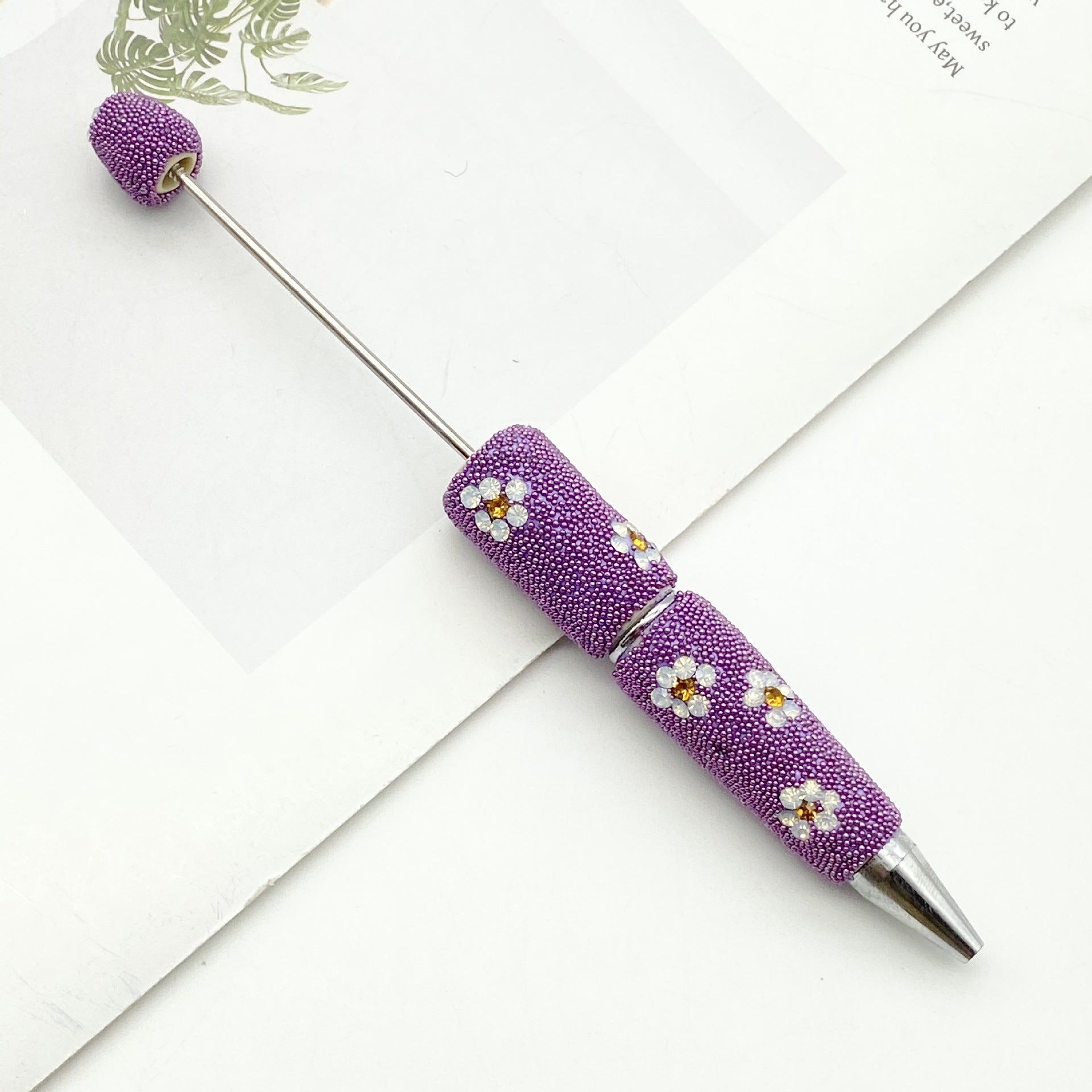 Wholesale Daisy diamond beaded pen