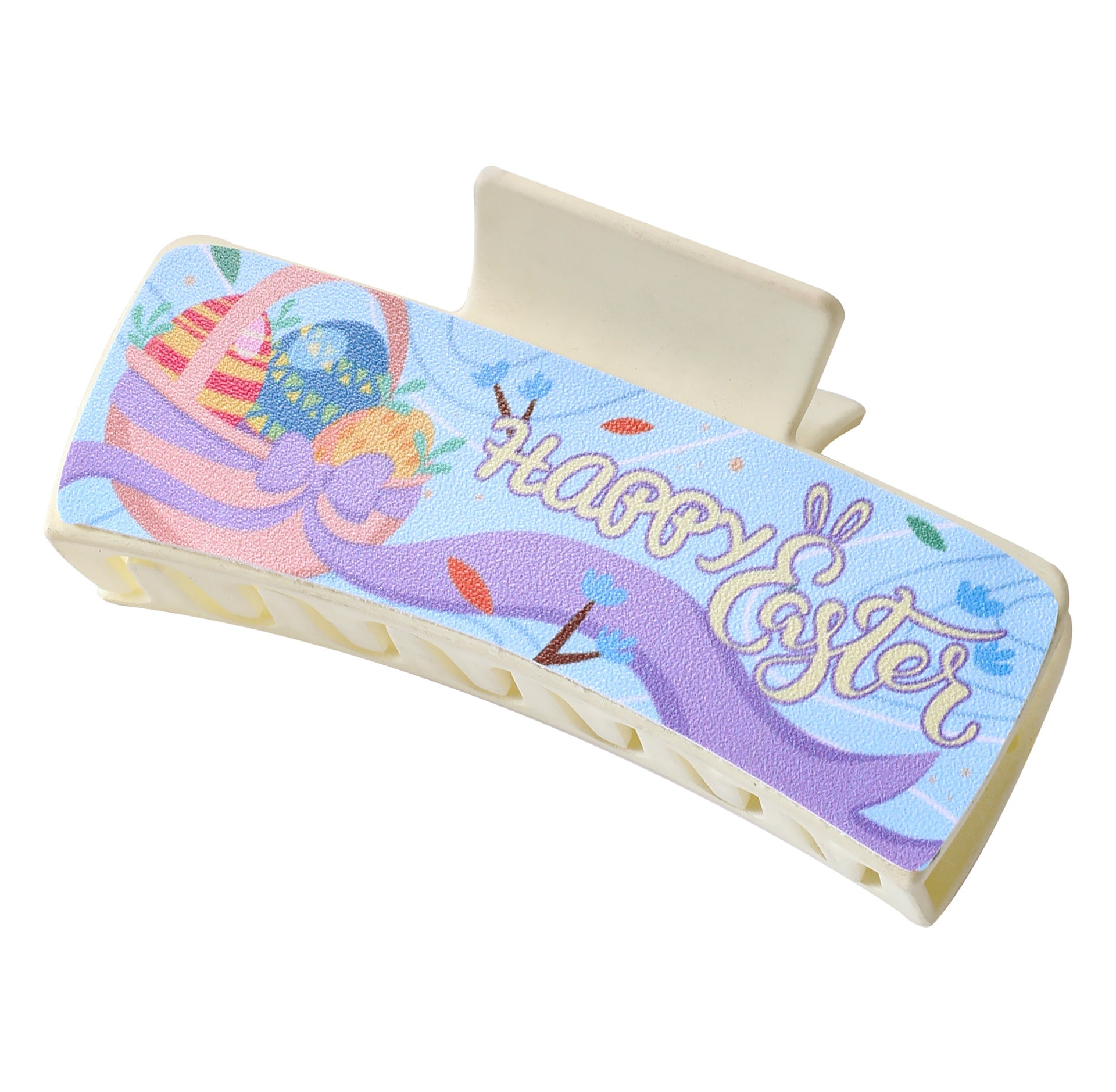 Wholesale Easter Bunny Egg Colored PU Hair Clips