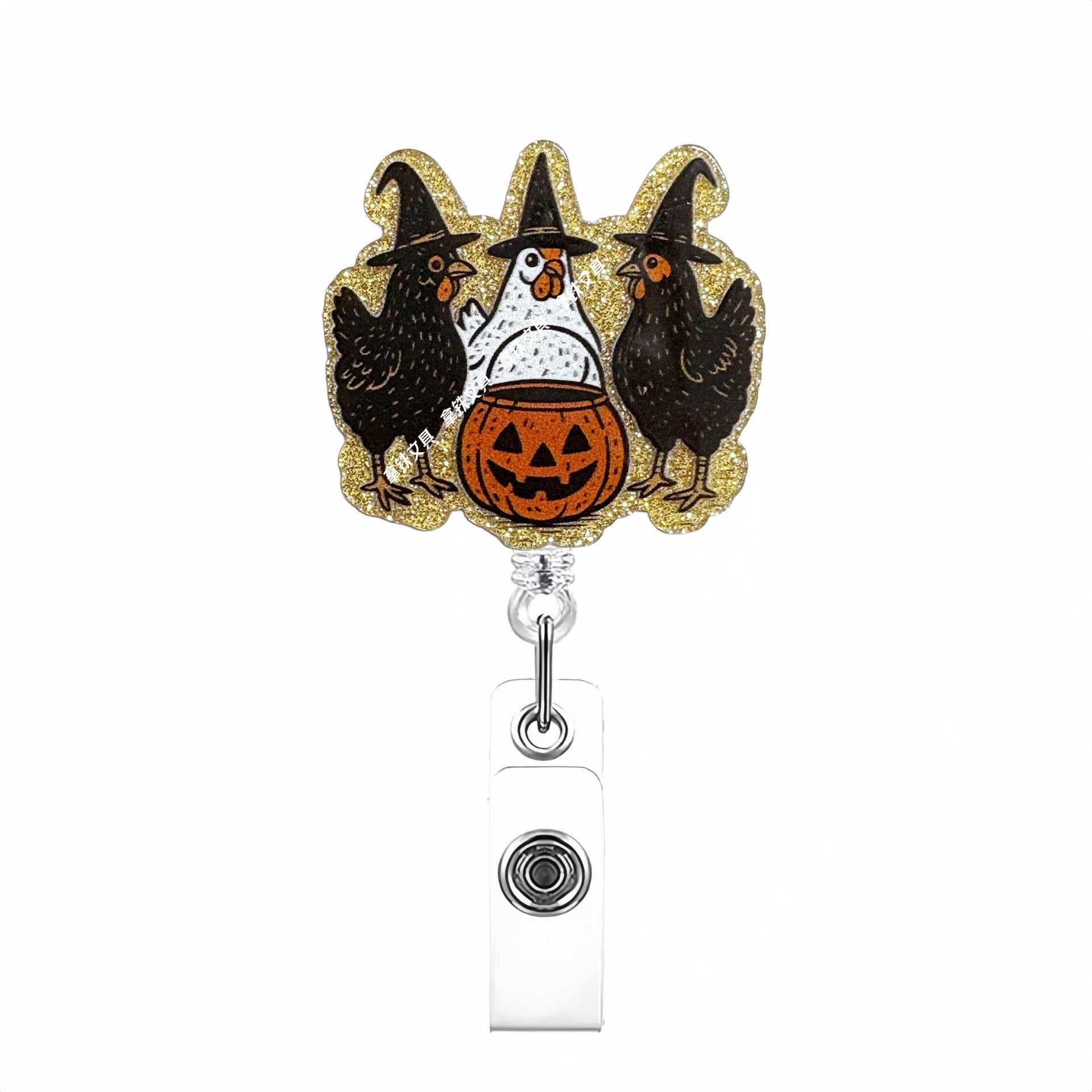 Wholesale Golden Autumn Christmas Nurses Medical Students Retractable Buckle  Badge Reels