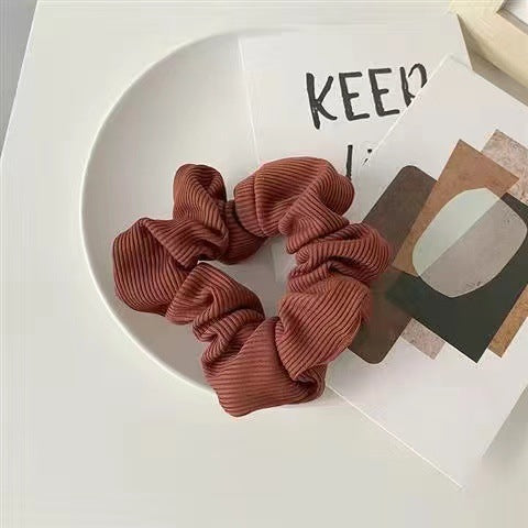 Wholesale Autumn and Winter milk brown Women's New Simple Head Rope Sweet Hair Accessories