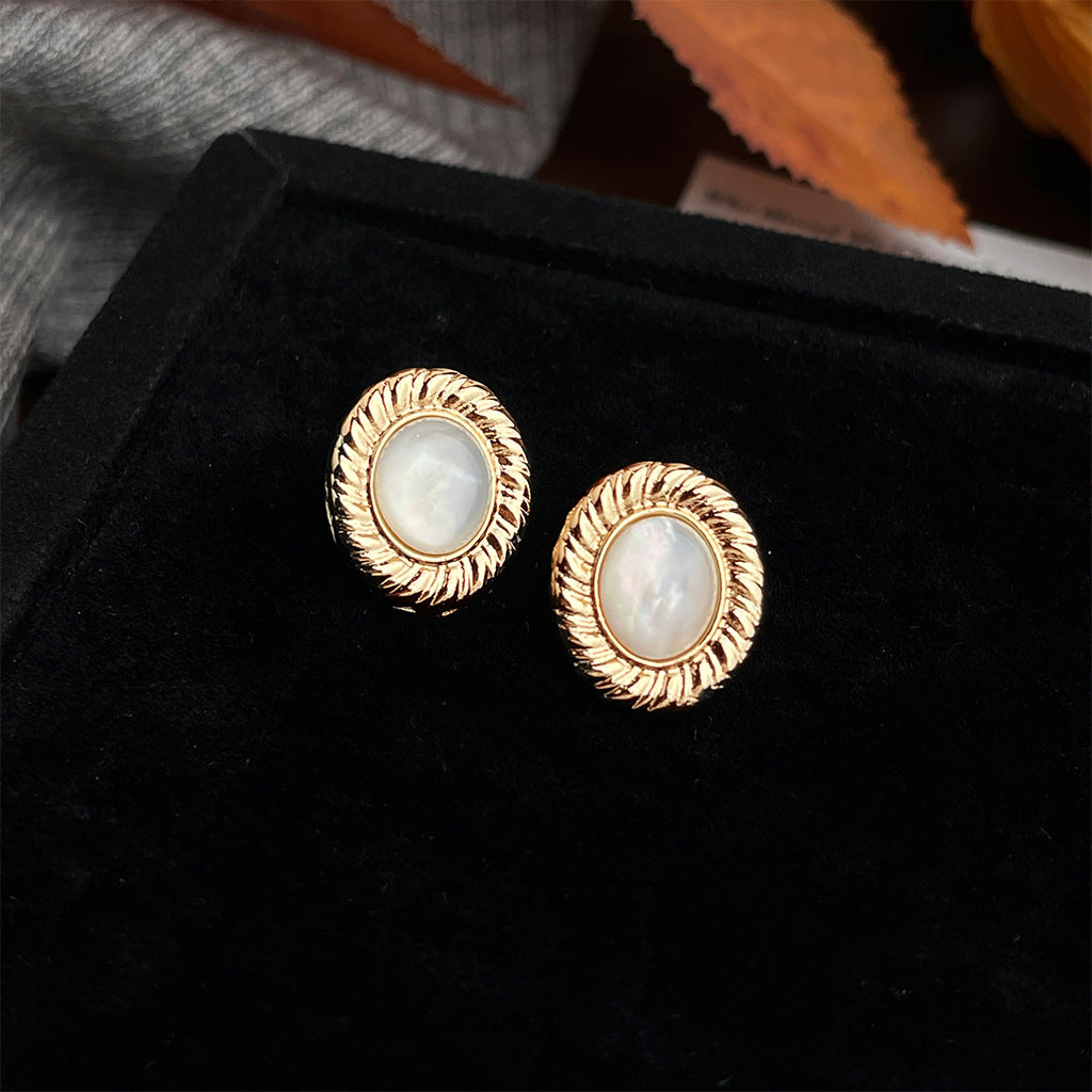 Wholesale Beimu flower shaped zircon butterfly earrings