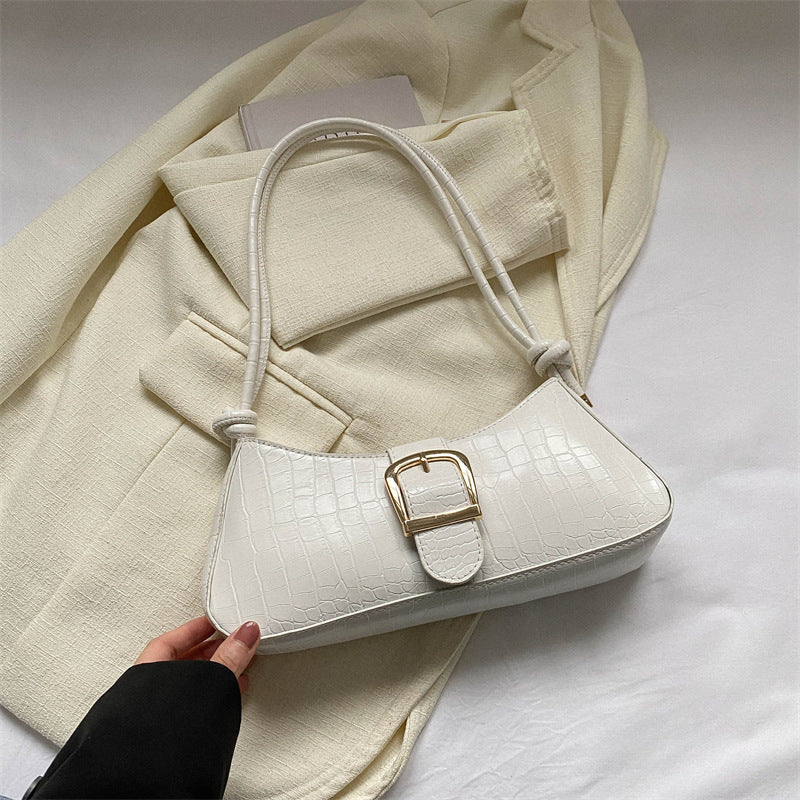 Wholesale Solid Color Armpit Bag Hand Baguette Bag