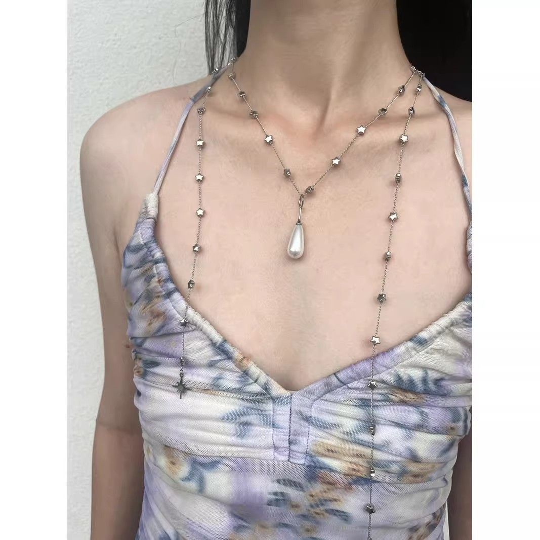 Wholesale Electroplated red green apple acrylic necklace